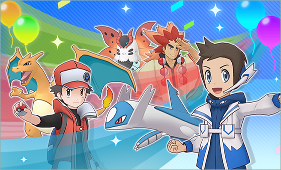 New Triple Feature Poké Fair Scout featuring Sygna Suit Brendan & Latios, Sygna Suit Red & Charizard, and Alder & Volcarona now available in Pokémon Masters EX, full event details revealed