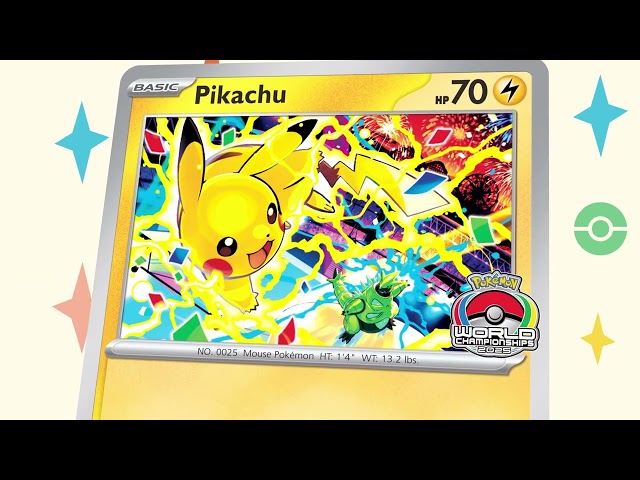 Videos: Check out the official Pikachu Promo Card Reveal, Exclusive Product Art Reveal and Competitor Welcome Kit Reveal for the 2025 Pokémon World Championships
