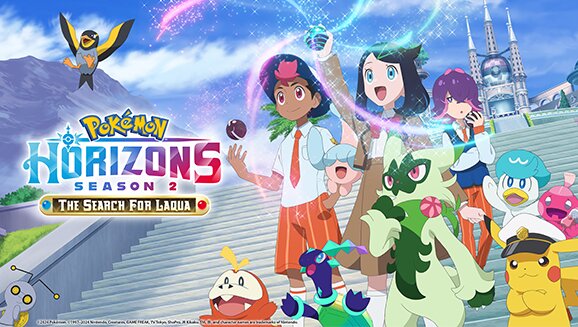 Video: Liko, Roy and Dot head toward Kitakami, when Arboliva, Galarian Moltres, and Lapras emerge from their Ancient Poké Balls ready to test our heroes’ battle skills in this official clip from Pokémon Horizons Season 2