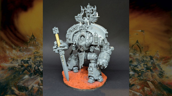 As if Warhammer 40k's Grimaldus wasn't hench enough, here he is as a dreadnought