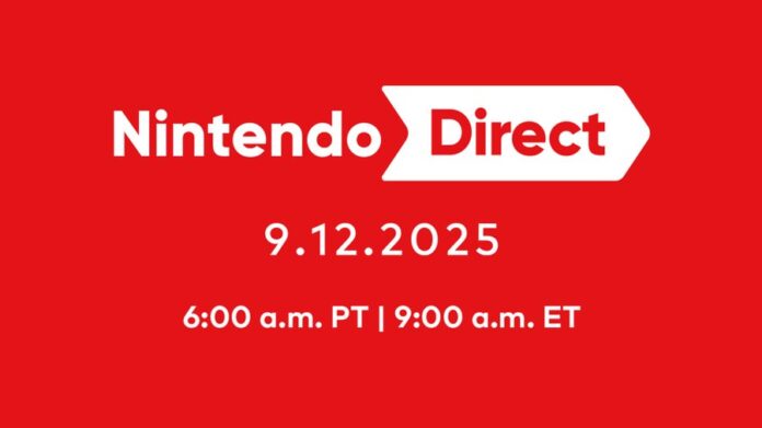 Major new Nintendo Direct will be released this Friday, September 12, at 6 a.m