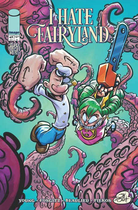 Popeye drops anchor in I Hate Fairyland #45 as guest cartoonist Jay Fosgitt joins the crew