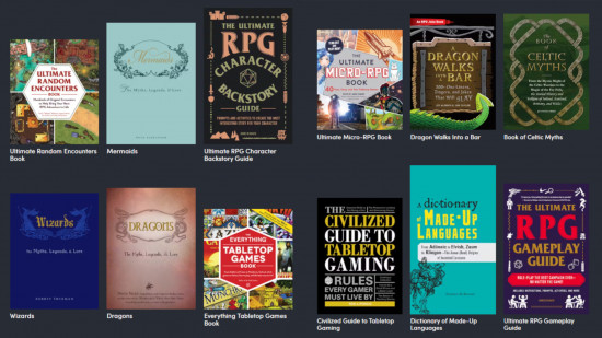 This DnD Humble Bundle features DM tips, mythology, and a dreaded joke book