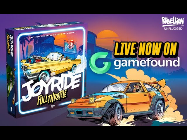 Award winning car board game Joyride just launched an eye-watering 80s coded sequel with wacky ass minis