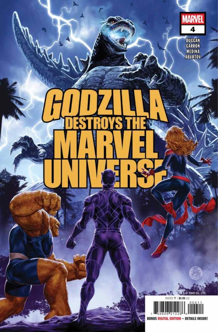 Exclusive Preview: Godzilla Destroys the Marvel Universe #4
