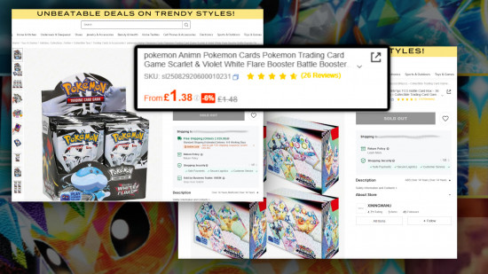 I got 'bargain' Pokémon cards from SHEIN at 86% under market price, and they're worse than I ever imagined