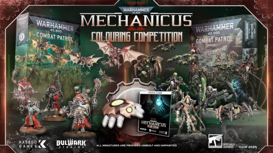 Win $660+ worth of Warhammer 40k kits in this Mechanicus 2 coloring competition