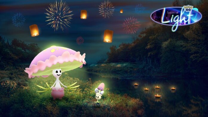 Pokémon Spotlight Hour featuring Morelull and Shiny Morelull with 2x Evolution XP available in Pokémon GO tomorrow, November 11, from 6 p.m. to 7 p.m