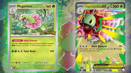 New mega Meganium ex Pokémon card combos perfectly with… Meganium?