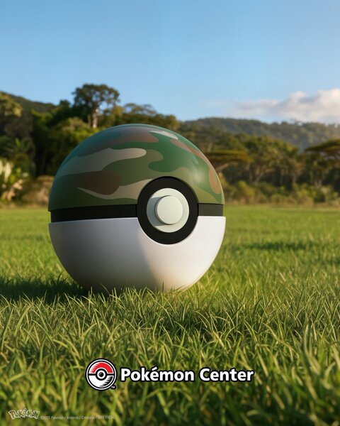 Safari Ball by The Wand Company available now at the official Pokémon Center, this is the newest in the series of replica Poké Balls and costs $109