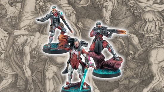 Miniature wargame Infinity brings Achilles' boyfriend back from the dead, and he's got a rocket launcher