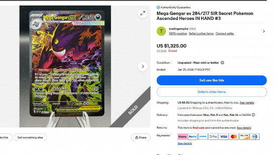 One Ascended Heroes Pokémon card has already hit $1,000 value on release day