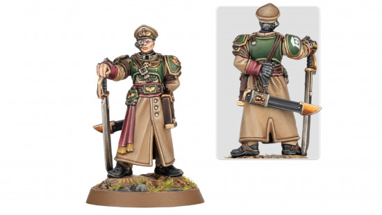 Warhammer 40k unexpectedly reveals a steely-eyed, iron-backed Cadian officer model