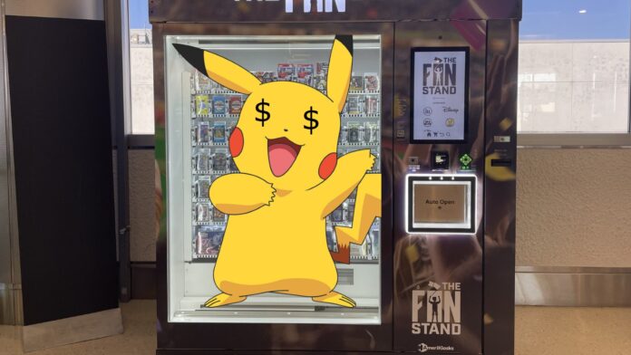 You can buy Pokémon cards in airport vending machines now, but they cost more than the flights