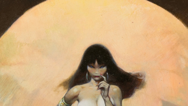 Frank Frazetta's Spicy 'Vampirella' #1 Painting Heads to the Auction Block