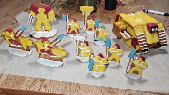 Warhammer 40k fan bakes two fully playable armies from gingerbread