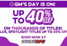 DriveThruRPG’s GM’s Day Sale Ends Today – Up To 65% Off