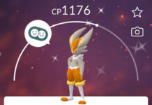 Pokémon GO screenshot of Shiny Cinderace that knows the Pokémon GO Community Day exclusive move Blast Burn