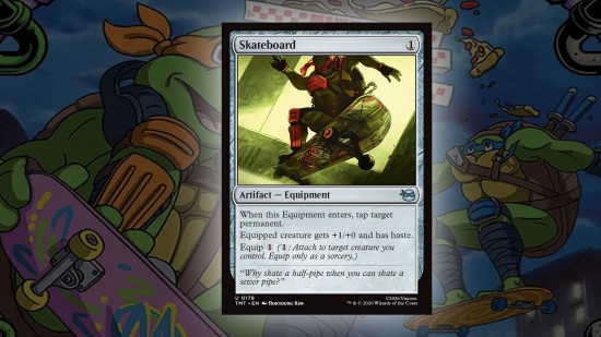 The MTG Ninja Turtle Skateboard is showing up in decks for one of the game's strongest formats