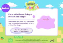 You can subscribe or gift a sub to a Twitch streamer while they stream Pokémon Pokopia to earn a Ditto Chat Badge from March 5 to 19