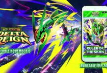 New Pokémon TCG Pocket Ruler of The Skies expansion arrives July, physical Pokémon TCG: Mega Evolution—Delta Reign expansion launches November 6, both star Mega Rayquaza