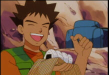 Video – Ash, Misty and Brock try to calm an angry wild Mankey with Brock’s homemade “doughnuts”in this official clip from Pokémon: Indigo League