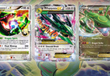 Why is every Rayquaza card in the Pokémon TCG so similar?