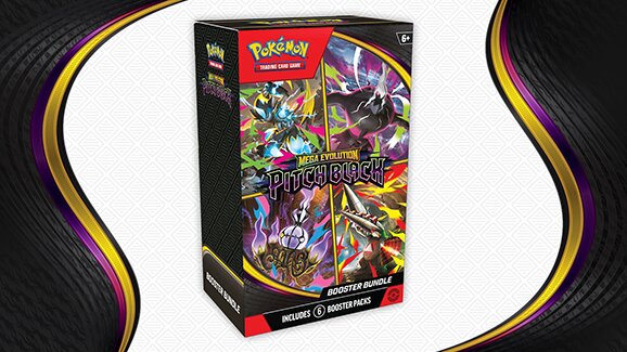 Pokémon TCG: Mega Evolution—Pitch Black Booster Bundle now available at Pokémon Center and participating retailers