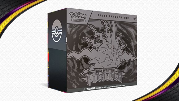 Pokémon TCG: Mega Evolution—Pitch Black Elite Trainer Box now available at participating retailers
