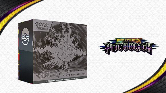 Pokémon TCG: Mega Evolution—Pitch Black Pokémon Center Elite Trainer Box now available exclusively at Pokémon Center