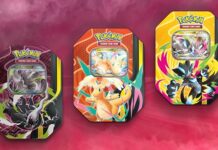 Pokémon TCG Mega Forces Tin revealed featuring Mega Dragonite ex, Mega Darkrai ex and Mega Zeraora ex, launches Aug. 28