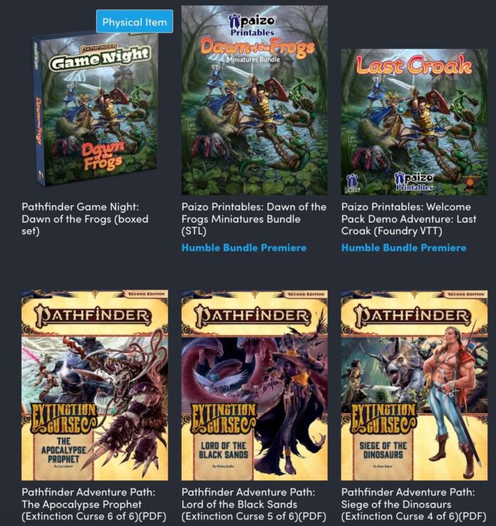 RPG: You Haven’t Croaked, That’s Just Pathfinder’s Humble Bundle Of Frogs