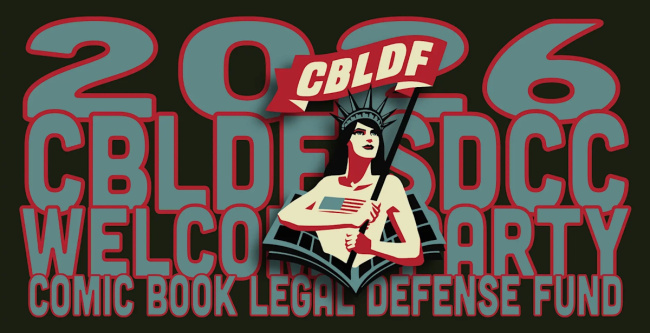 Silent Auction and Gift Bag at CBLDF SDCC Party