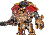 Check out the new Custodes models for Warhammer 40k in their golden glory