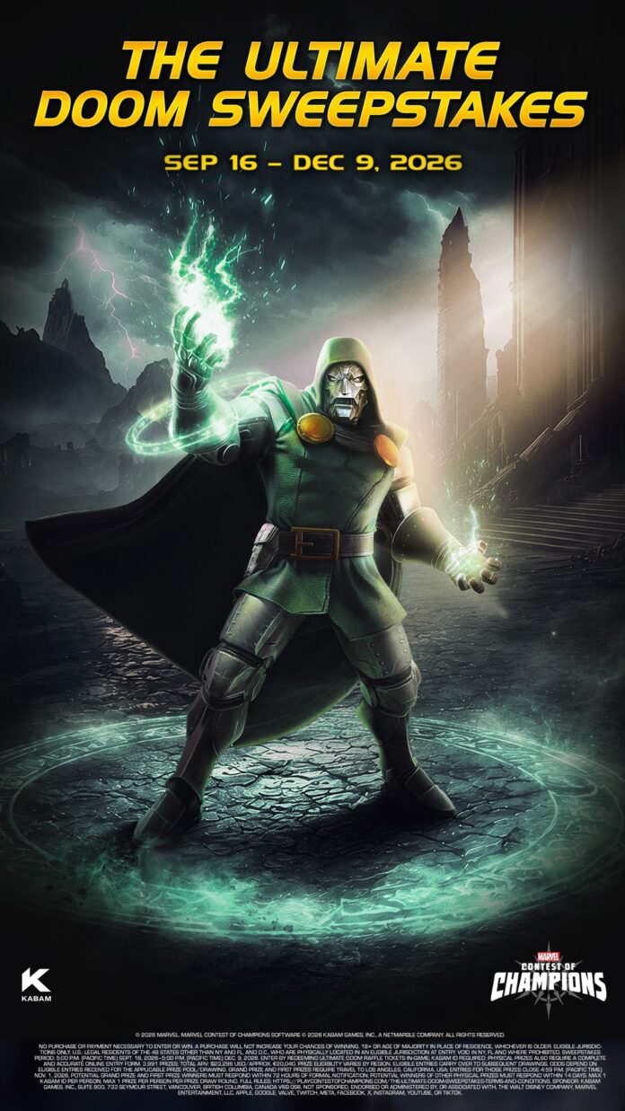 Kabam Launches 2026 Ultimate Doom Sweepstakes