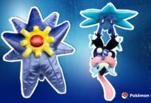 Pokémon Center adds Mega Starmie, Mega Greninja, Mega Lucario Z and Mega Zeraora plush