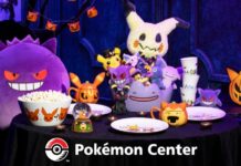 Pokémon Center Halloween 2026 plush collection features Zorua, Zoroark and spooky tea party