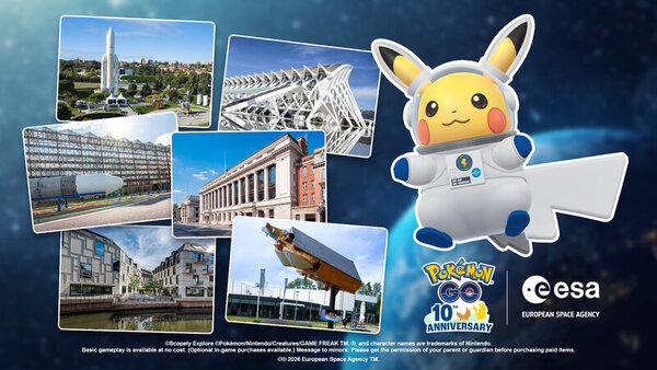 Pokémon GO to debut Astronaut Pikachu in European Space Agency event