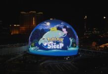 Pokémon Sleep takes over Las Vegas Sphere with giant Poké Ball and Mew