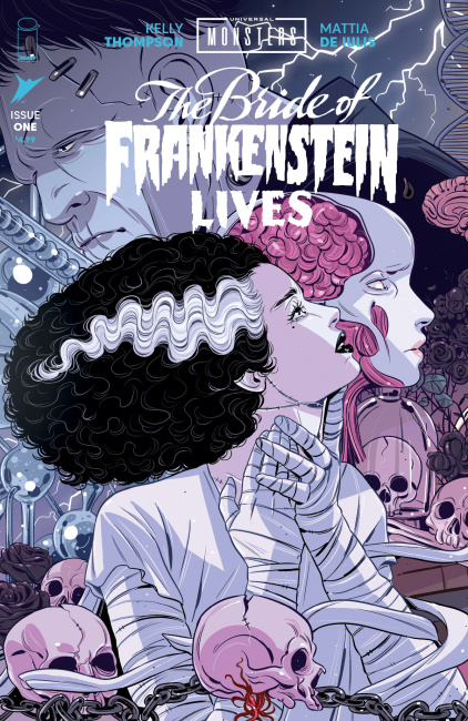 Preview: 'Universal Monsters: The Bride of Frankenstein Lives' #1-4 Connecting Variant Covers by Luana Vecchio