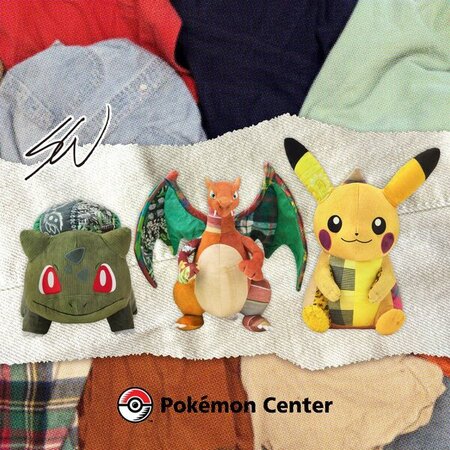 Sean Wotherspoon Pokémon plush collaboration now available at Pokémon Center