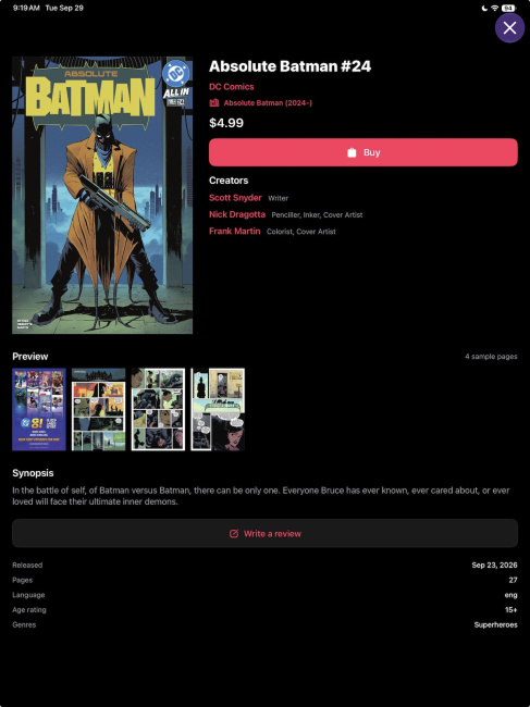 Digital Comics Roundup: Neon Ichiban Brings Back In-App Purchases